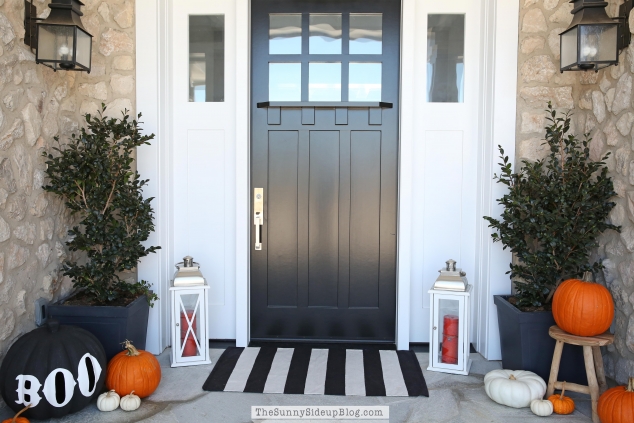 black-craftsman-door