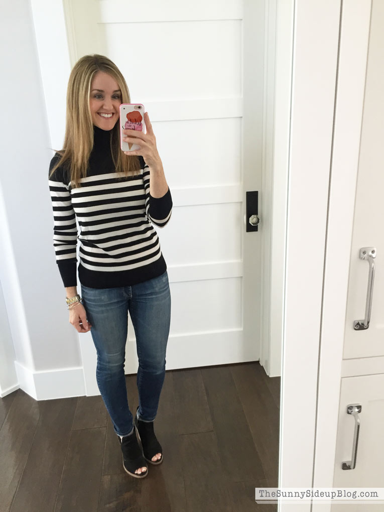 black-and-white-striped-shirt