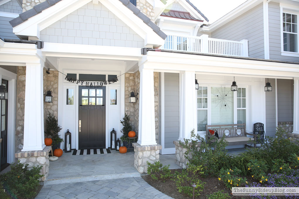 Coastal Craftsman Home - Halloween Decor - (Sunny Side Up)