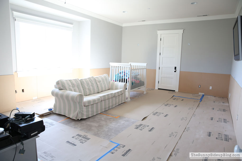 Theatre Room/Grey Built-ins/Shiplap