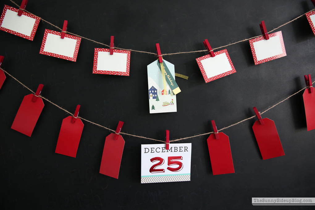 Christmas Tag Advent Calendar