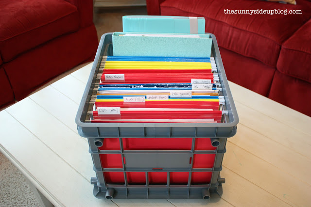 Organized Paper Files (Sunny Side Up)