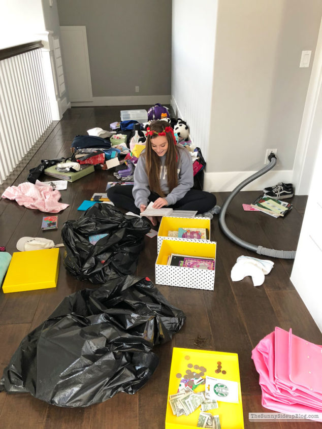 Organizing Progress and Girls School Clothes (Sunny Side Up) 