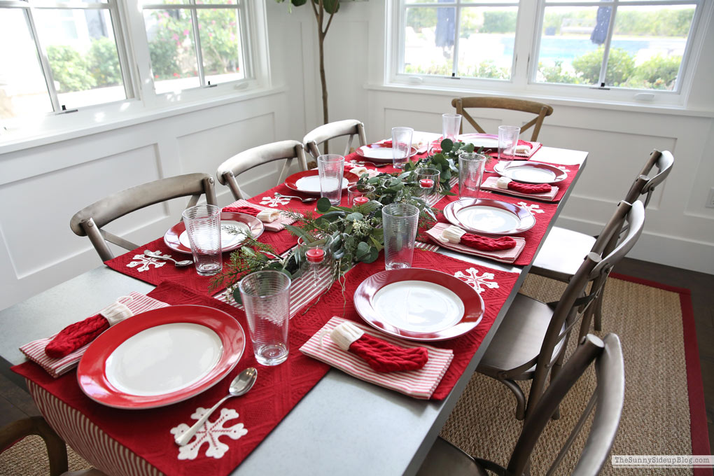 Christmas Table Setting (Sunny Side Up)