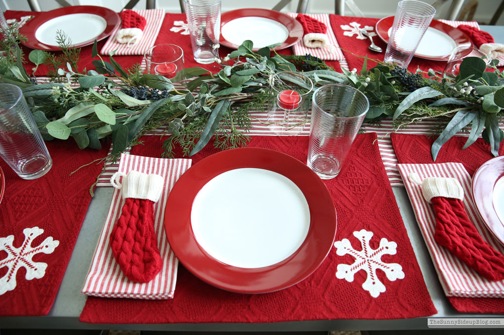 Christmas Table Setting (Sunny Side Up)