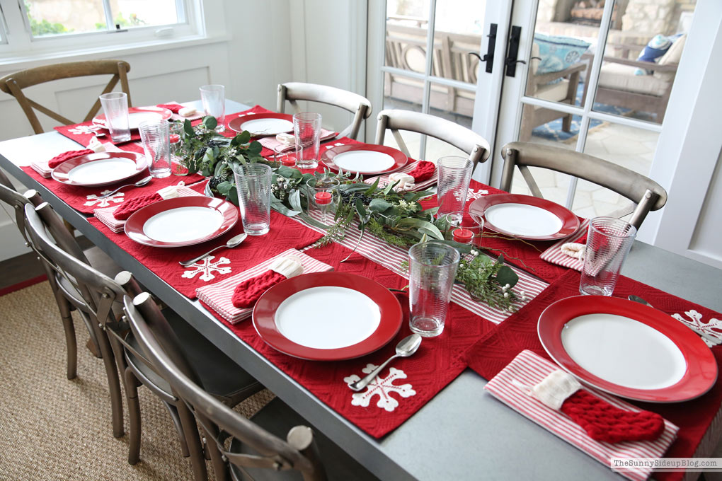 Christmas Table Setting (Sunny Side Up)