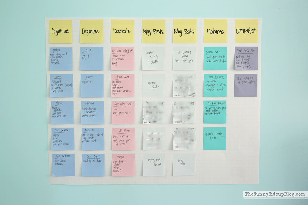 How to create a visual goal and to-do list board (Sunny Side Up)