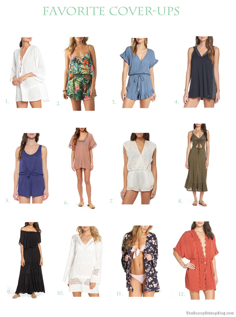 Favorite Swimsuits, cover-ups and straw bags! (Sunny Side Up)