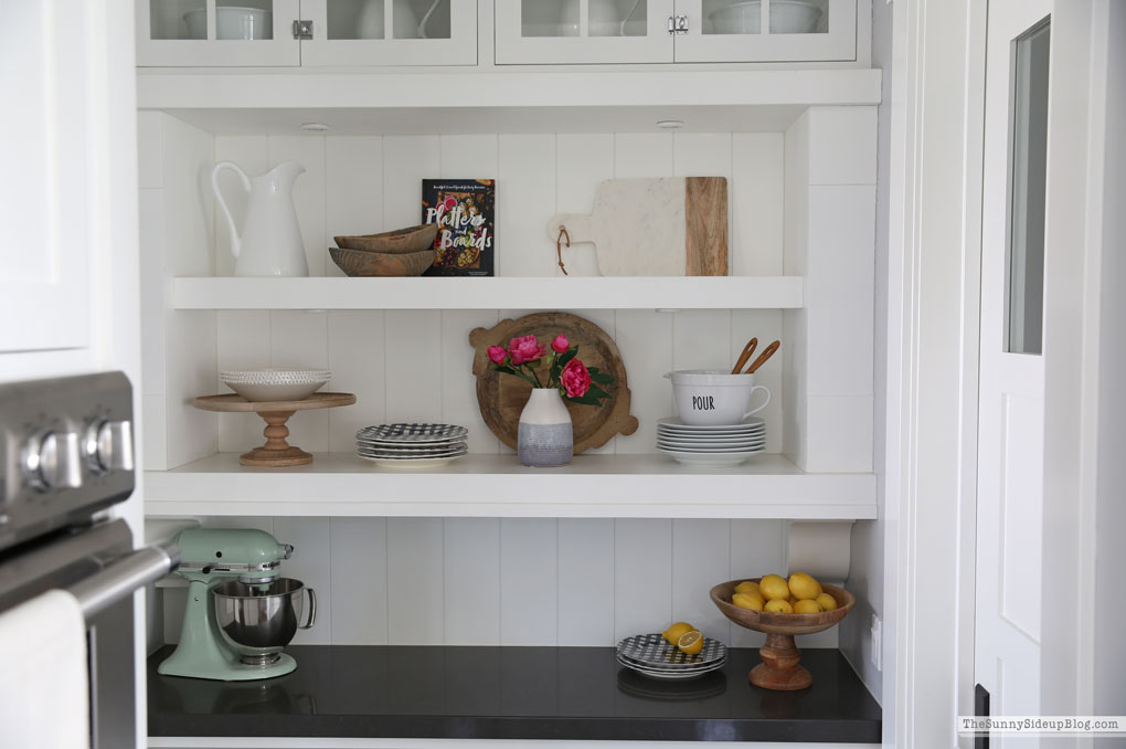 Kitchen Shelf Styling (Sunny Side Up)