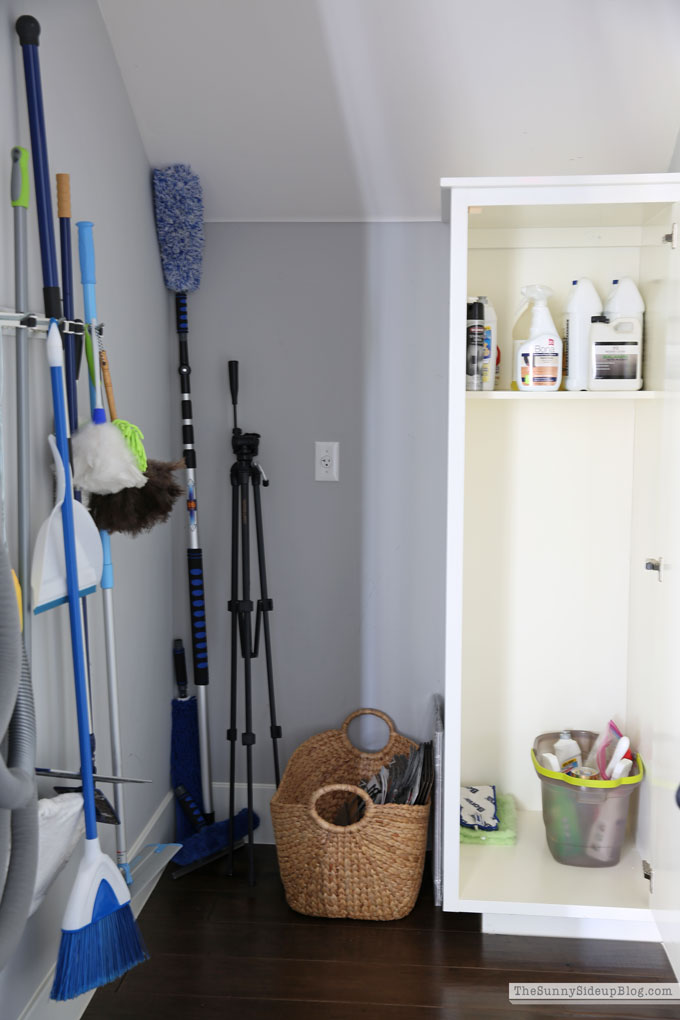 Organized Cleaning Closet (Sunny Side Up)