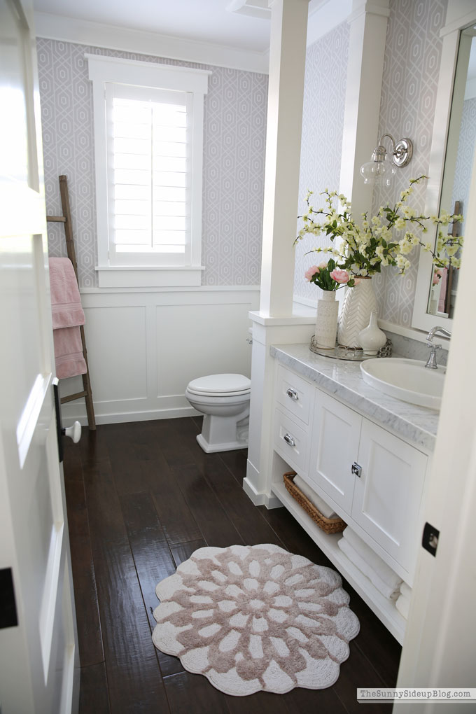 Powder Bathroom Summer Decor (Sunny Side Up)