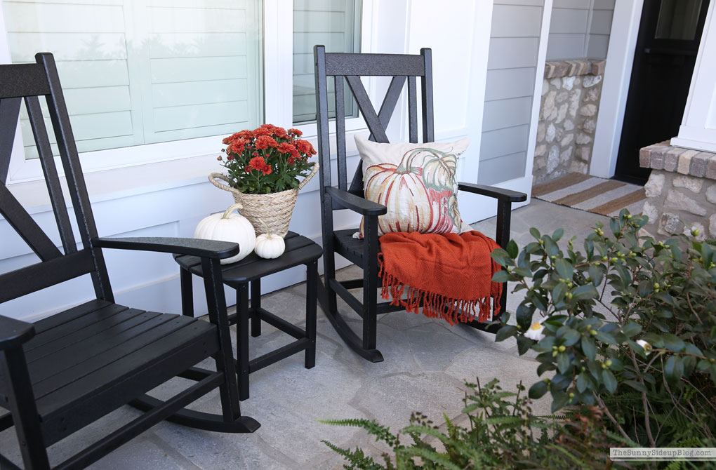 Purple and White Fall Porch (Sunny Side Up)