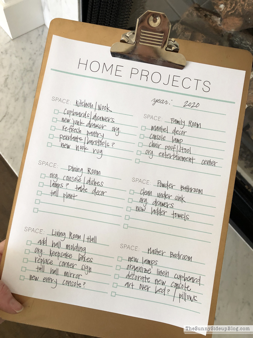 home projects printable (Sunny Side Up)