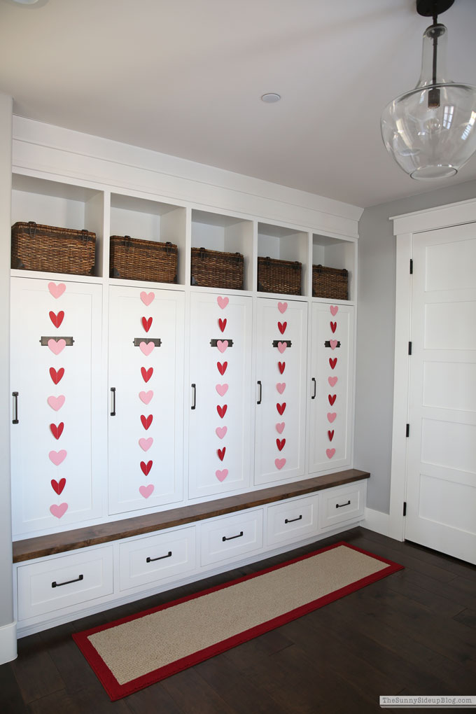 Mudroom Valentine's Day Decor (Sunny Side Up)