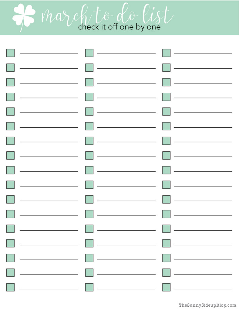 Zone Chore Chart (Sunny Side Up)