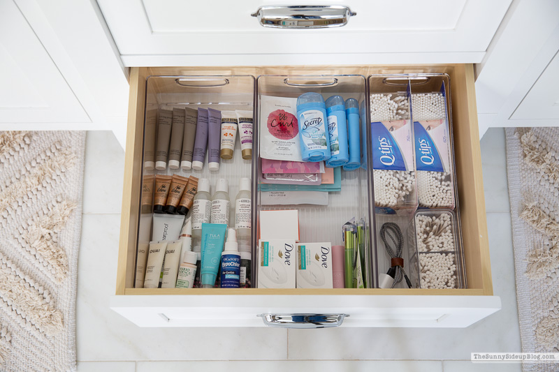 Organized Bathroom Drawers (Sunny Side Up)