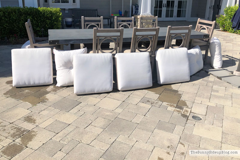 How to wash outdoor patio cushions (Sunny Side Up)