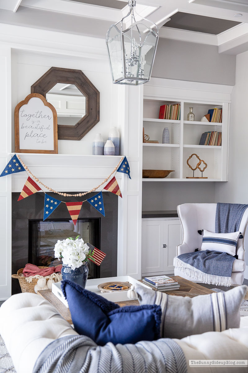 Patriotic Decor Living Room (Sunny Side Up)