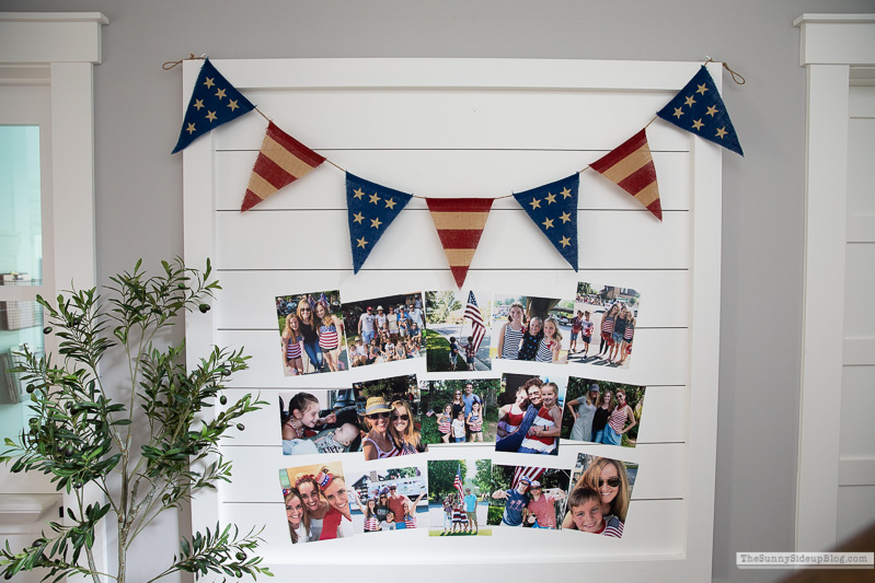 4th of July Picture Gallery Wall (Sunny Side Up)