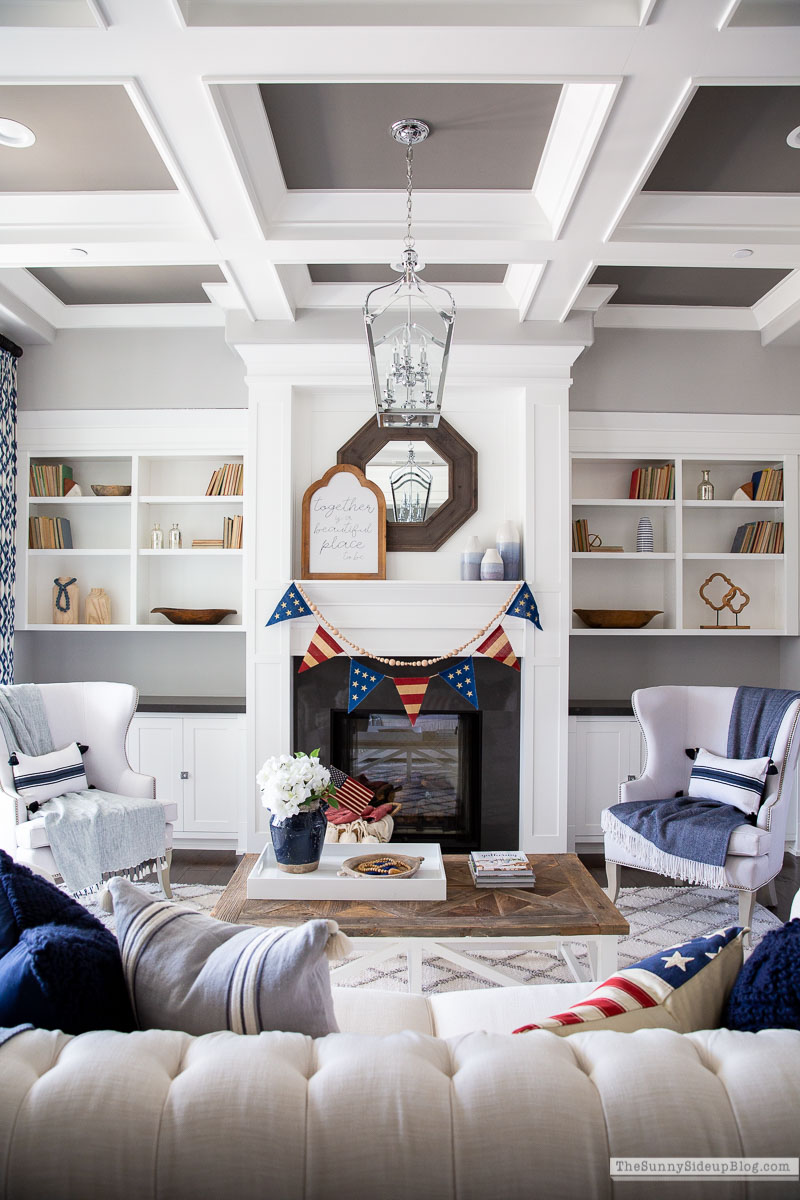 Patriotic Decor Living Room (Sunny Side Up)