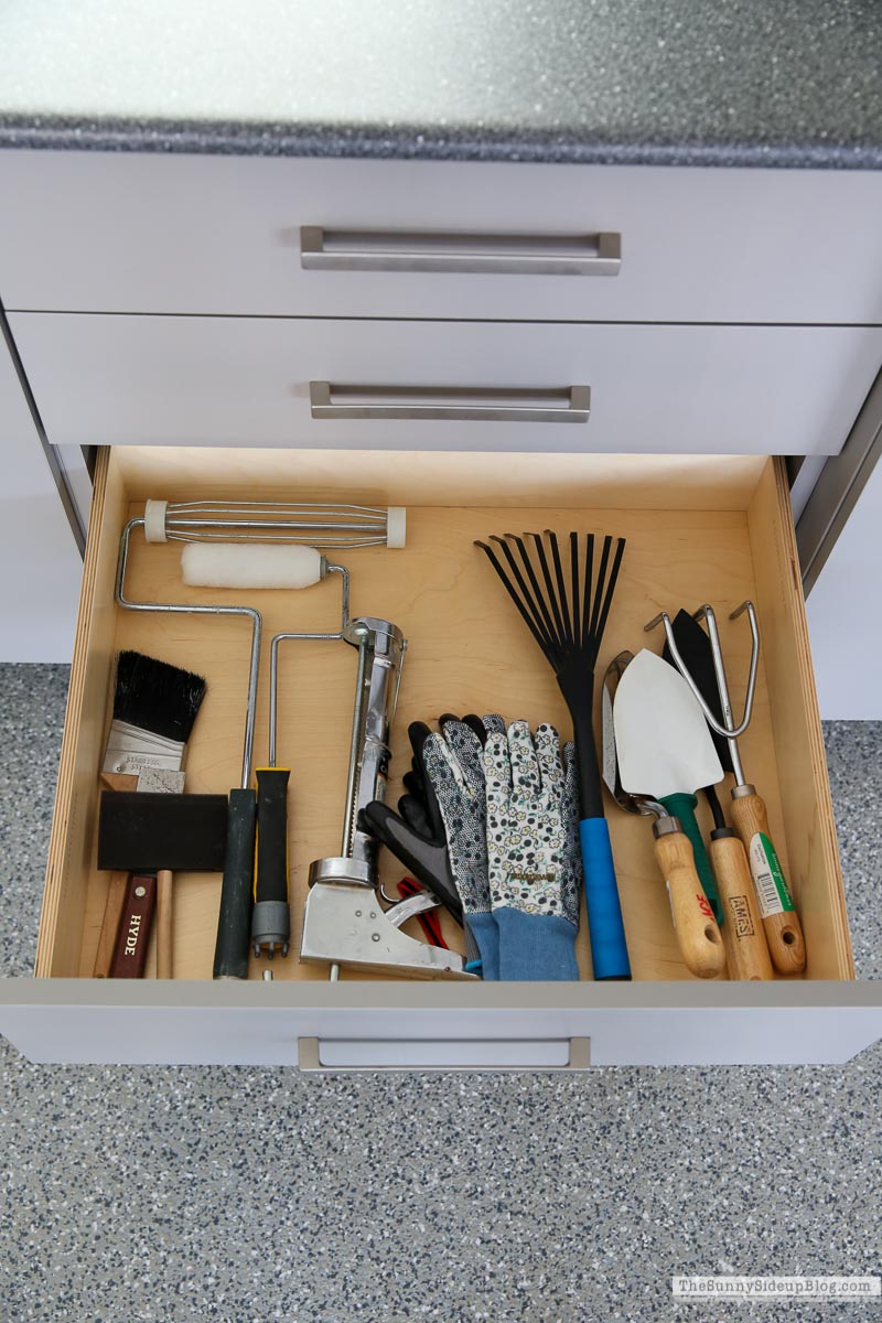 Organized Garage Drawers (Sunny Side Up)