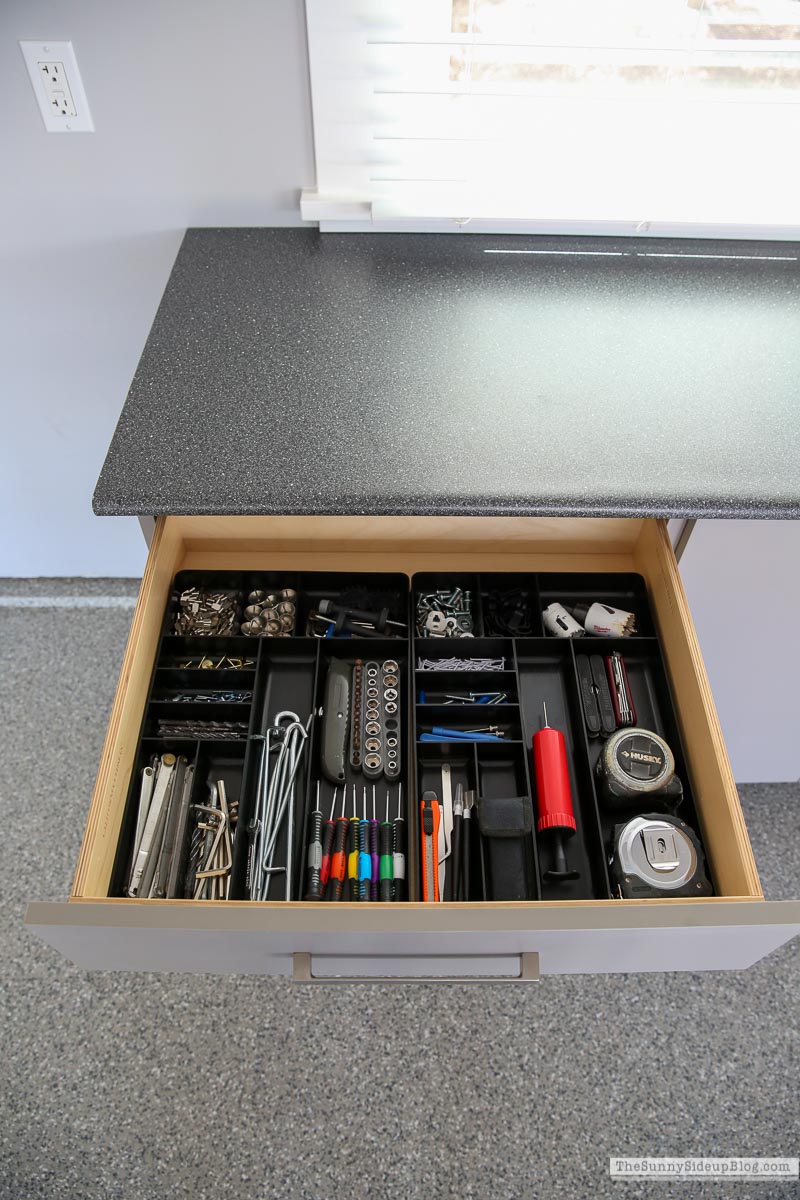 Organized Garage Drawers (Sunny Side Up)