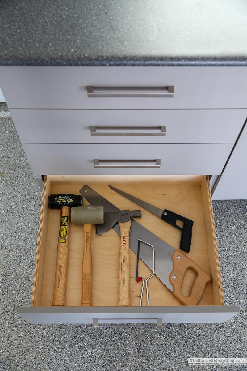 Organized Garage Drawers (Sunny Side Up)