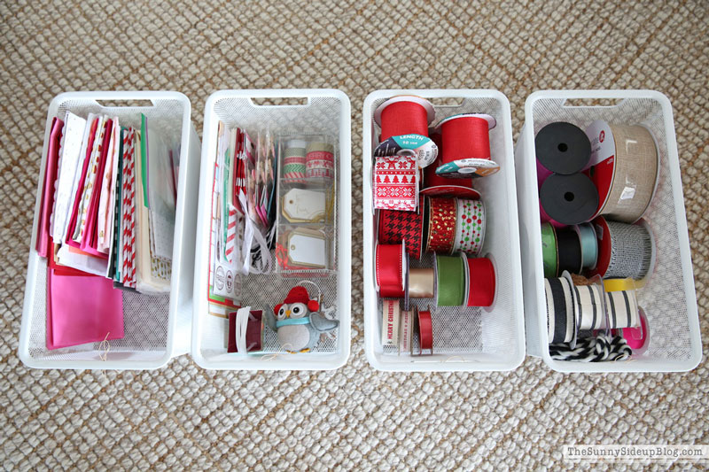 Wrapping Paper Organization (Sunny Side Up)