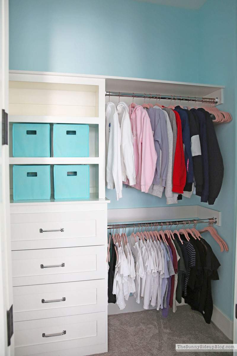 Teen desk and organized closet (Sunny Side Up)