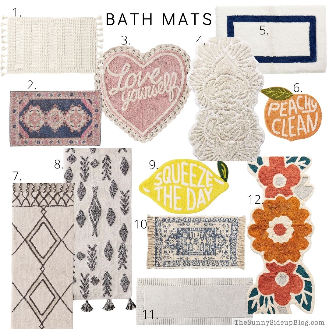 Bath Mats (thesunnysideupblog.com)