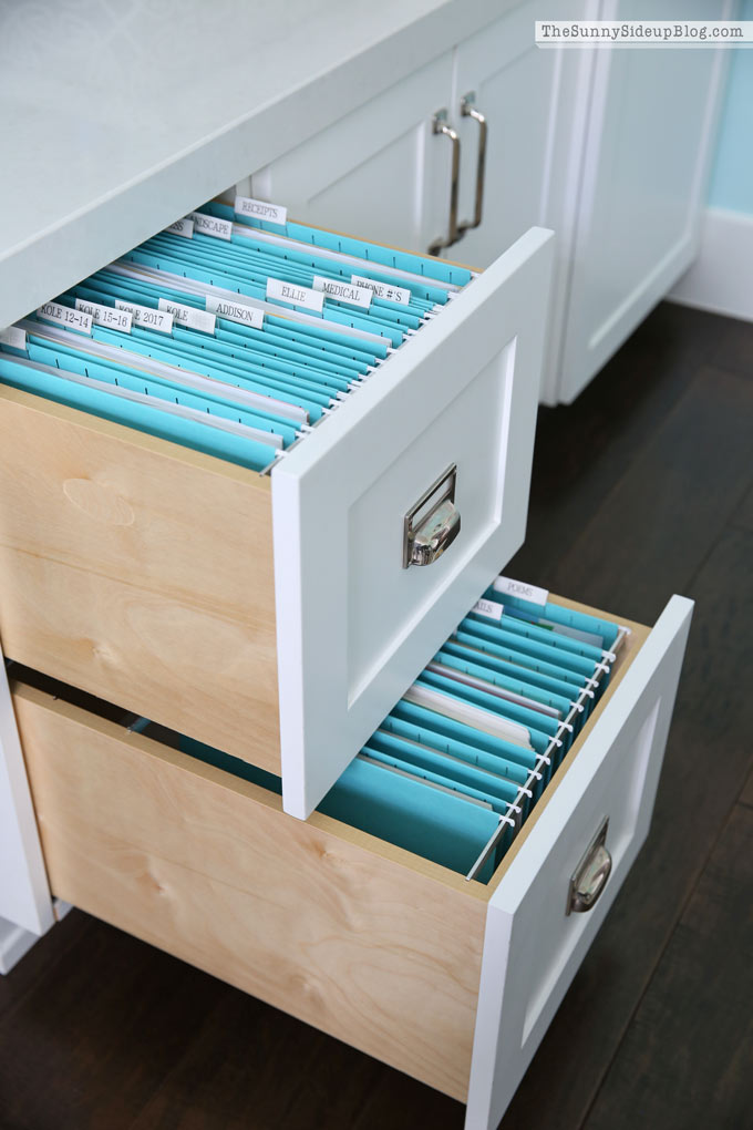 Home office and paper organization (Sunny Side Up)