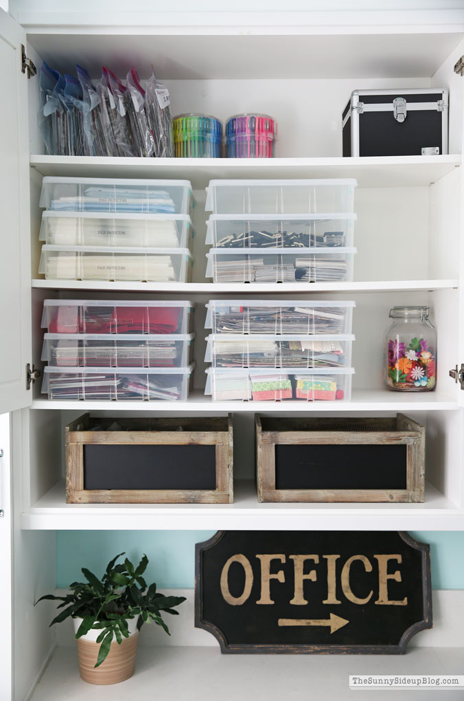 Home office and paper organization (Sunny Side Up)