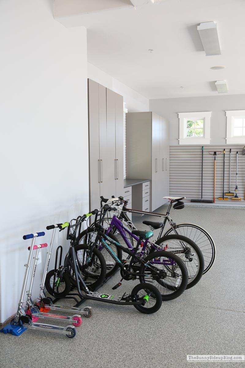 Hanging Bike Garage Organization (Sunny Side Up)