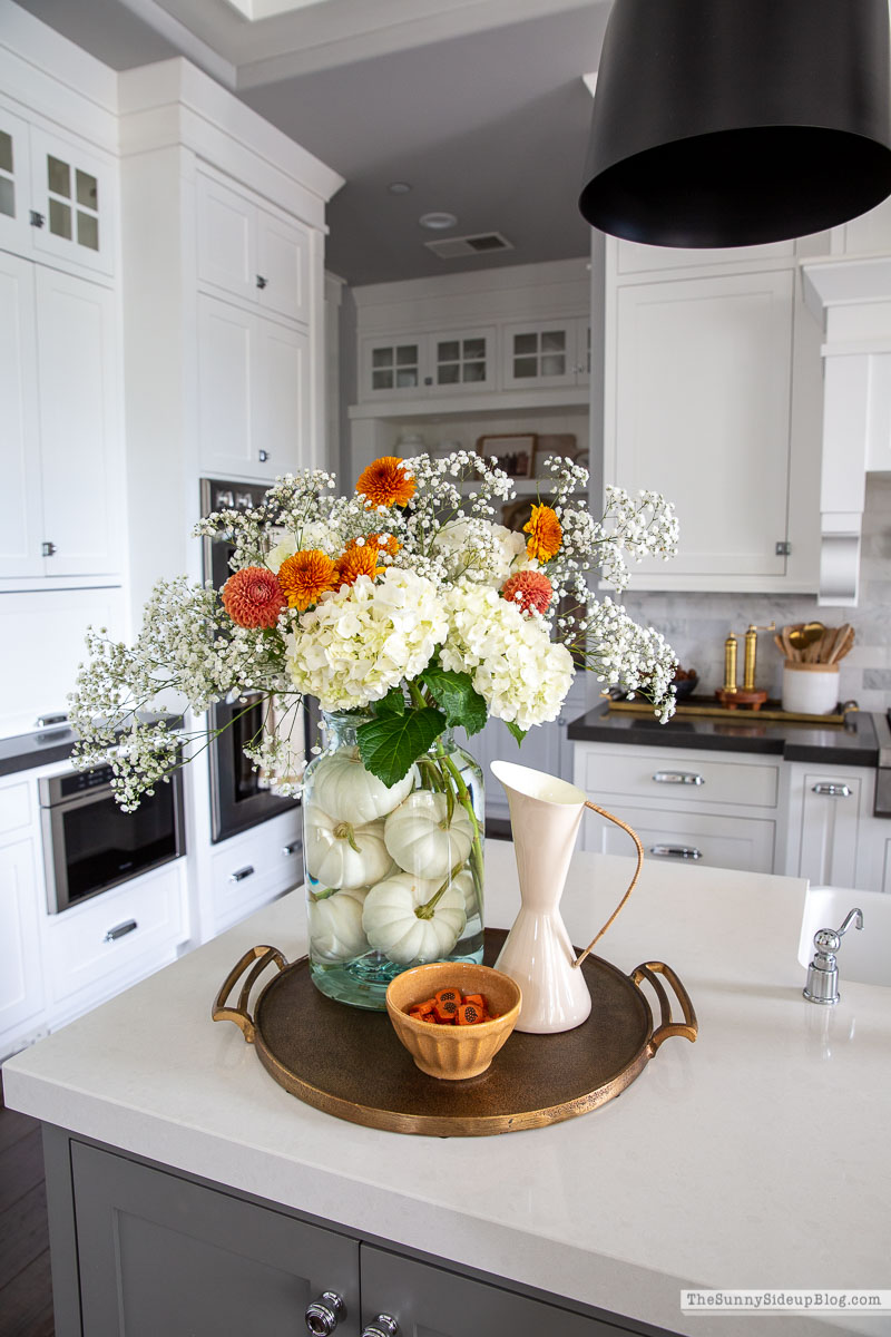 Pumpkin Flower Arrangement (Sunny Side Up)