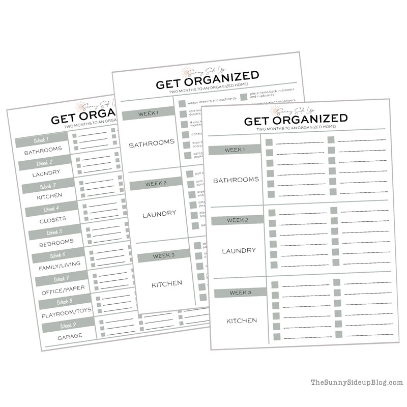 New Year/Organizing Challenge (Sunny Side Up)