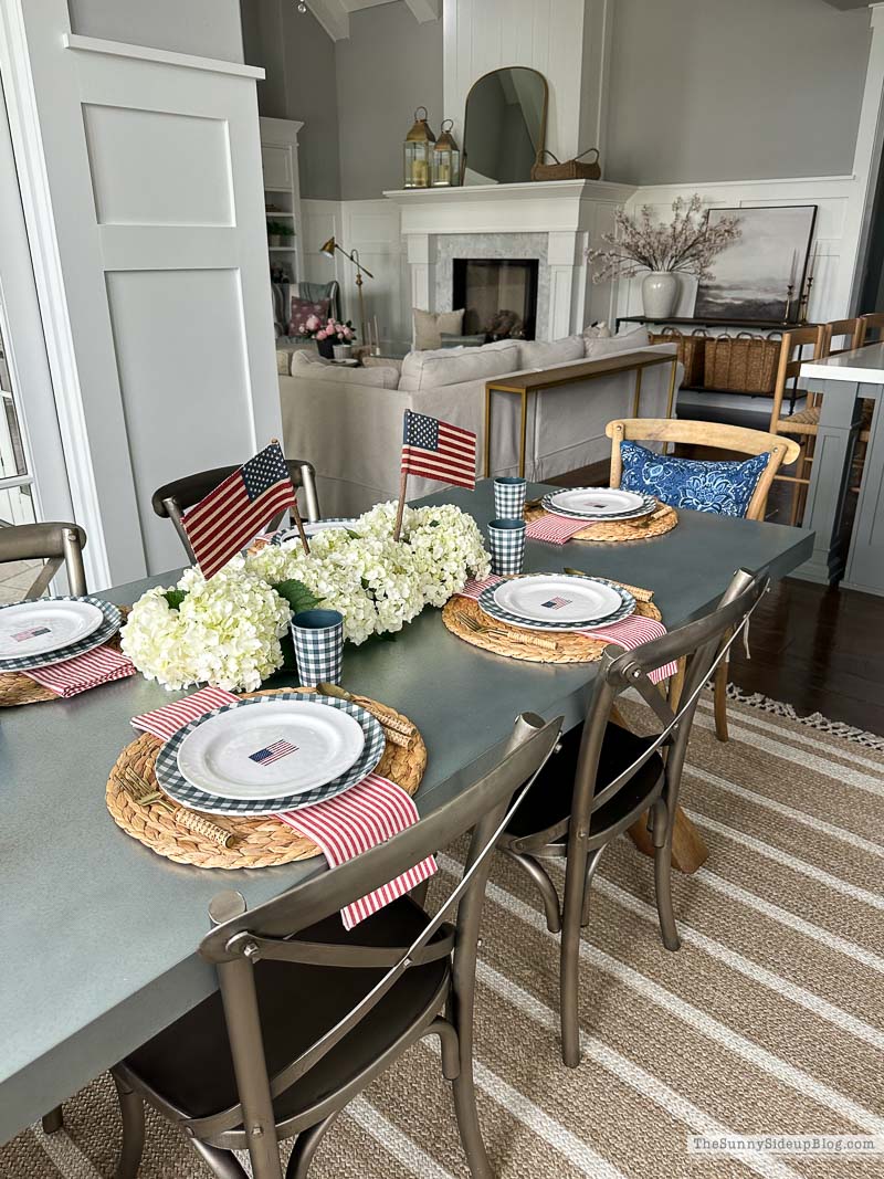 Patriotic Table (Sunny Side Up)