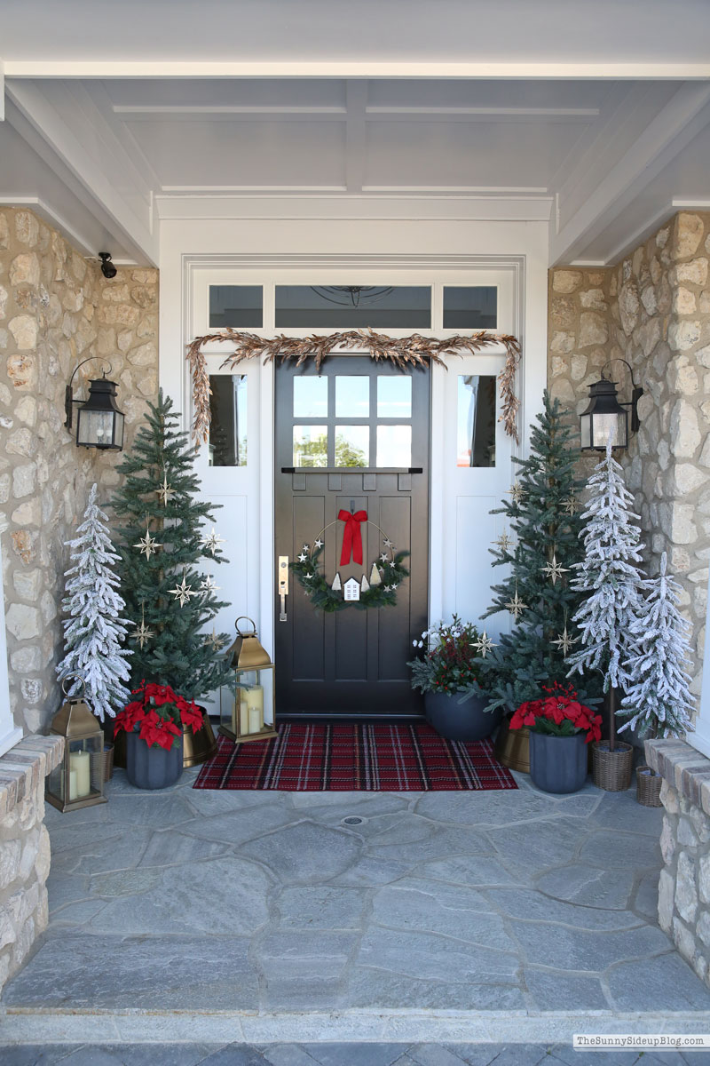 Red and Gold Holiday Porch (Sunny Side Up)