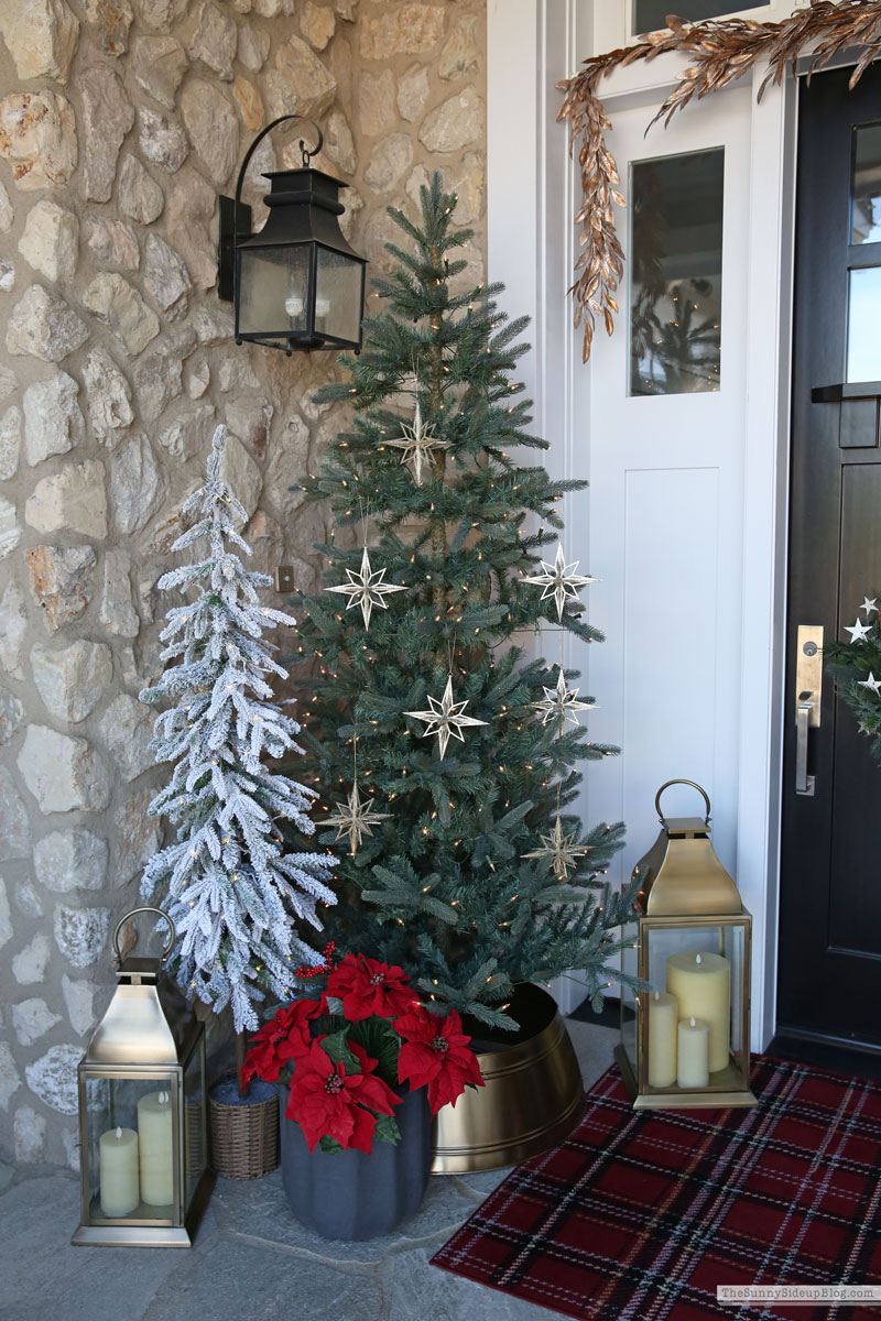 Red and Gold Holiday Porch (Sunny Side Up)