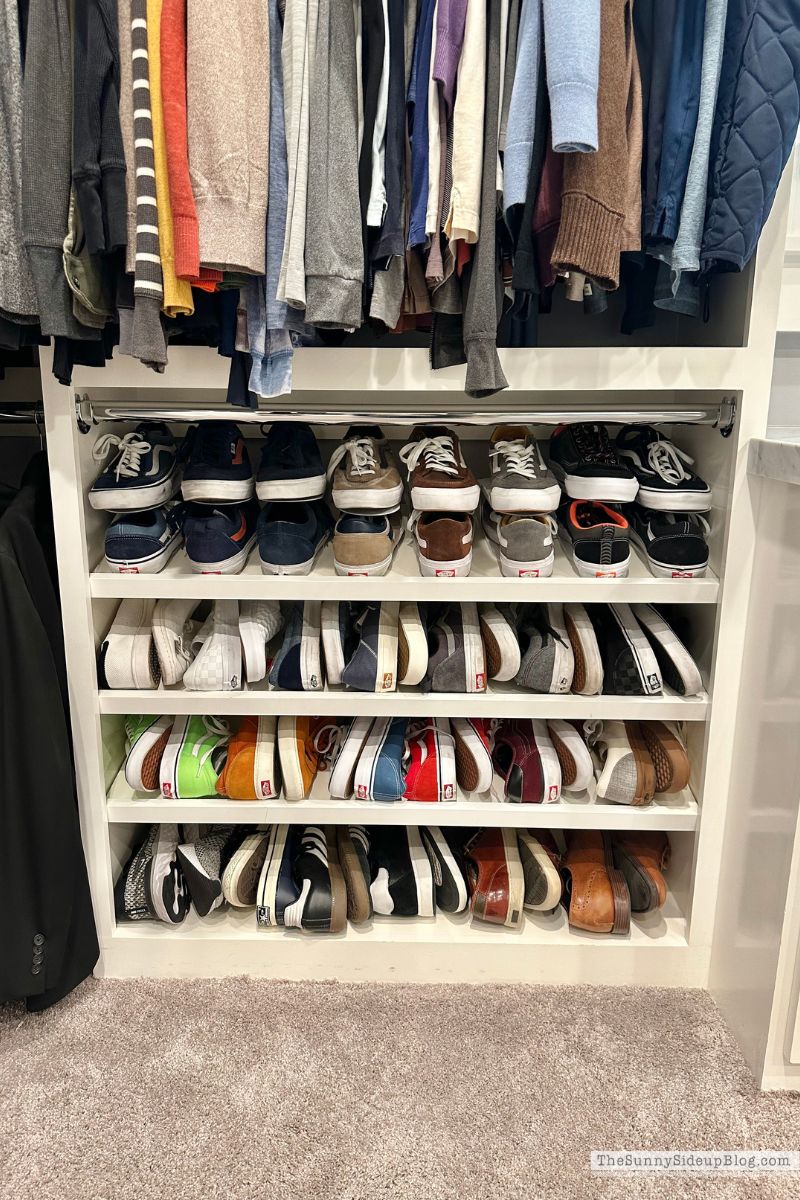 Shoe Shelves - His (Sunny Side Up)