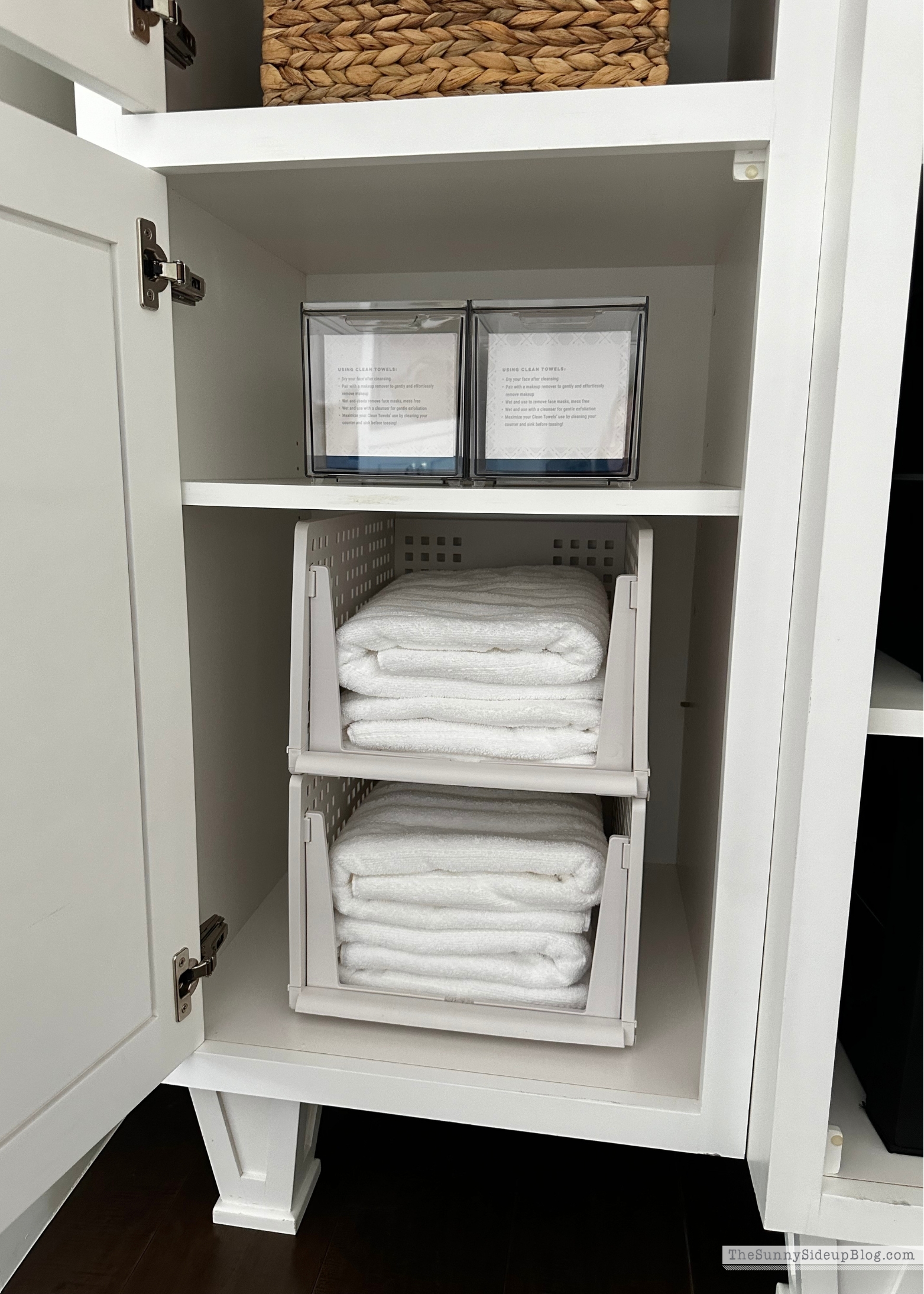 Wayfair Organized Linen Cupboard (Sunny Side Up Blog)