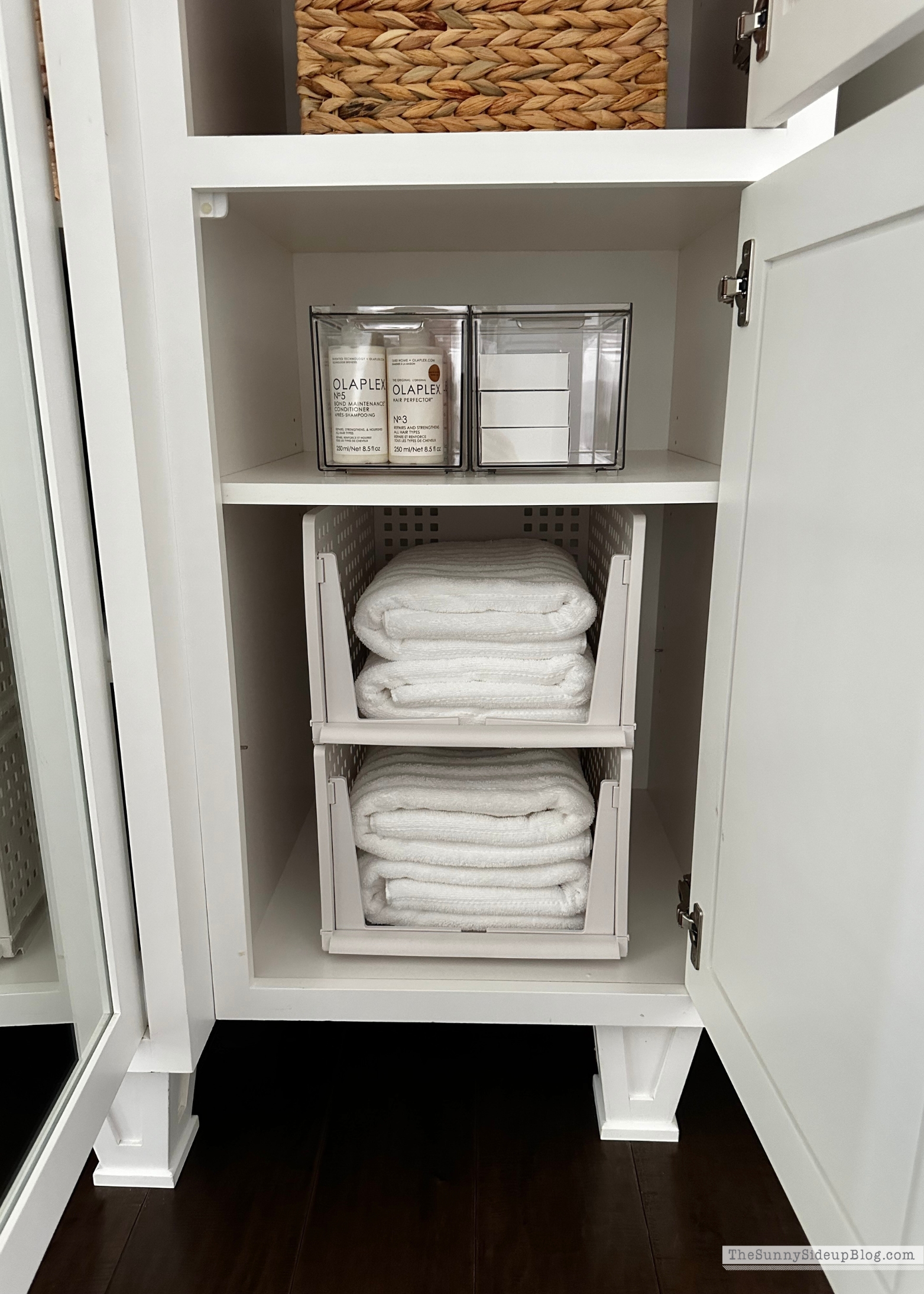 Wayfair Organized Linen Cupboard (Sunny Side Up Blog)