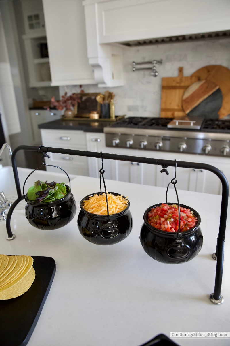 Halloween Cauldron Serving Bowls (Sunny Side Up)